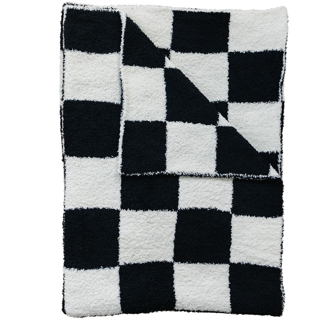 Onesies Black & White Plush Blanket main image 1