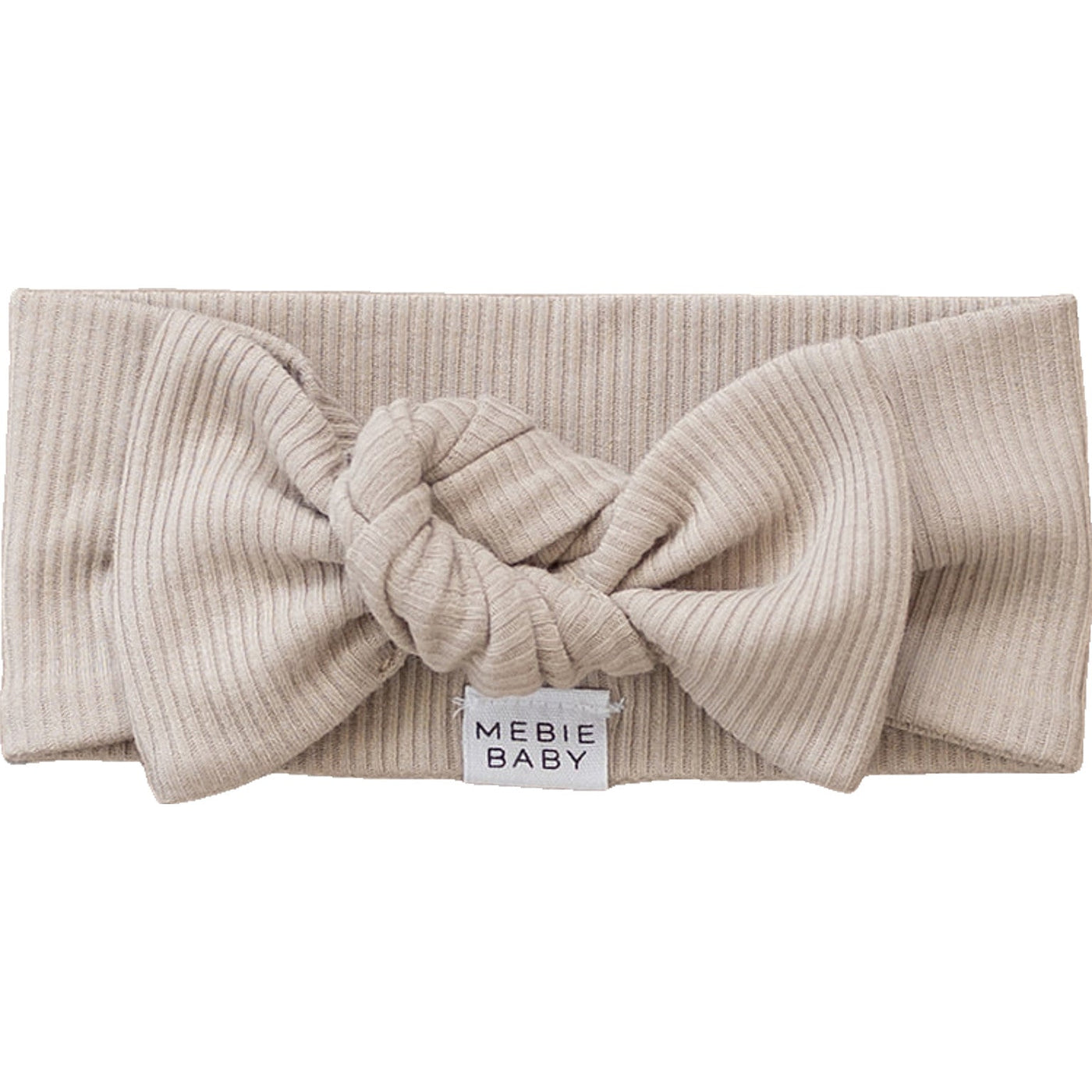 Oatmeal Organic Cotton Ribbed Head Wrap