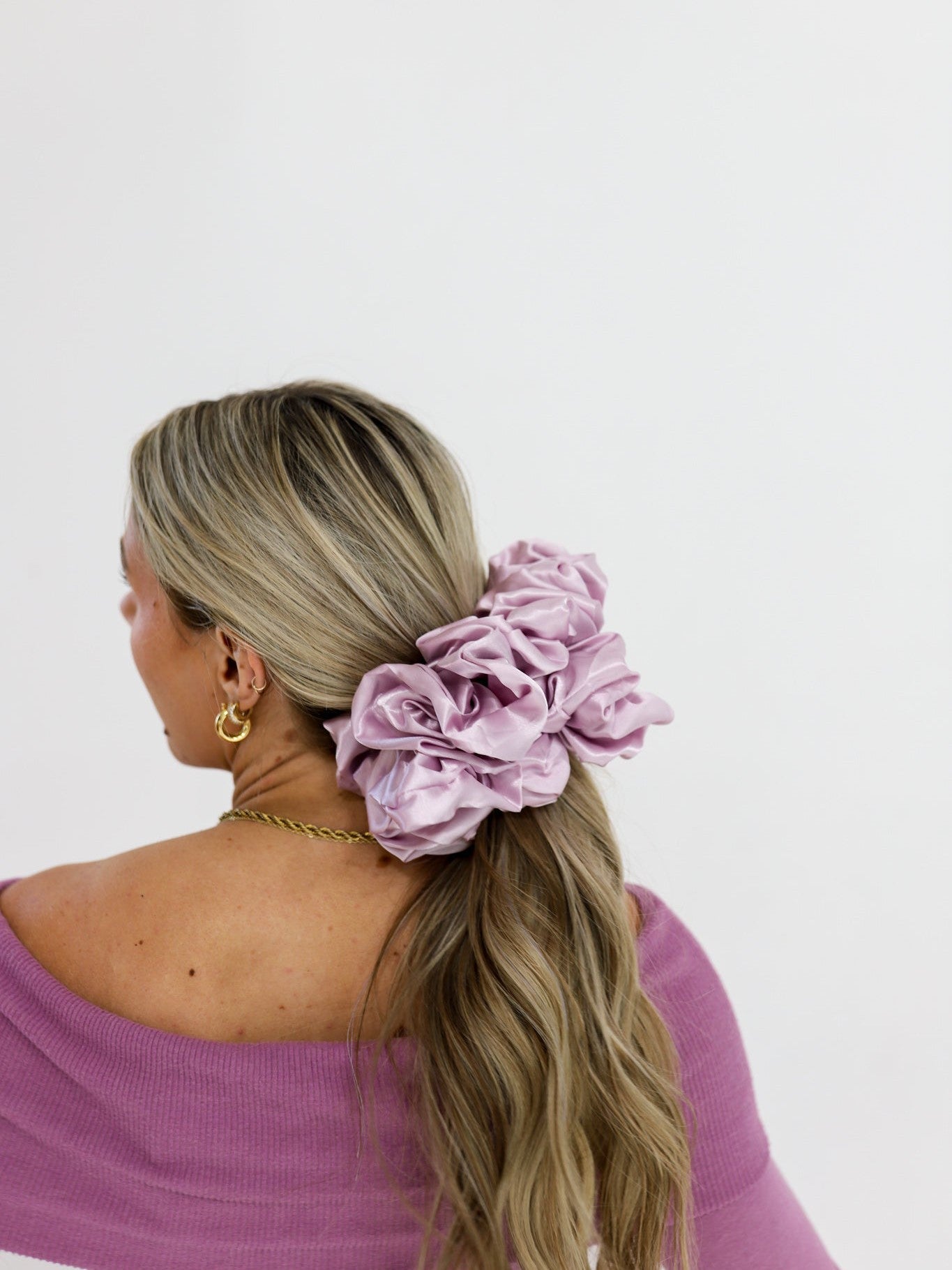 JUMBO SLEEP SILK/SATIN SCRUNCHIES