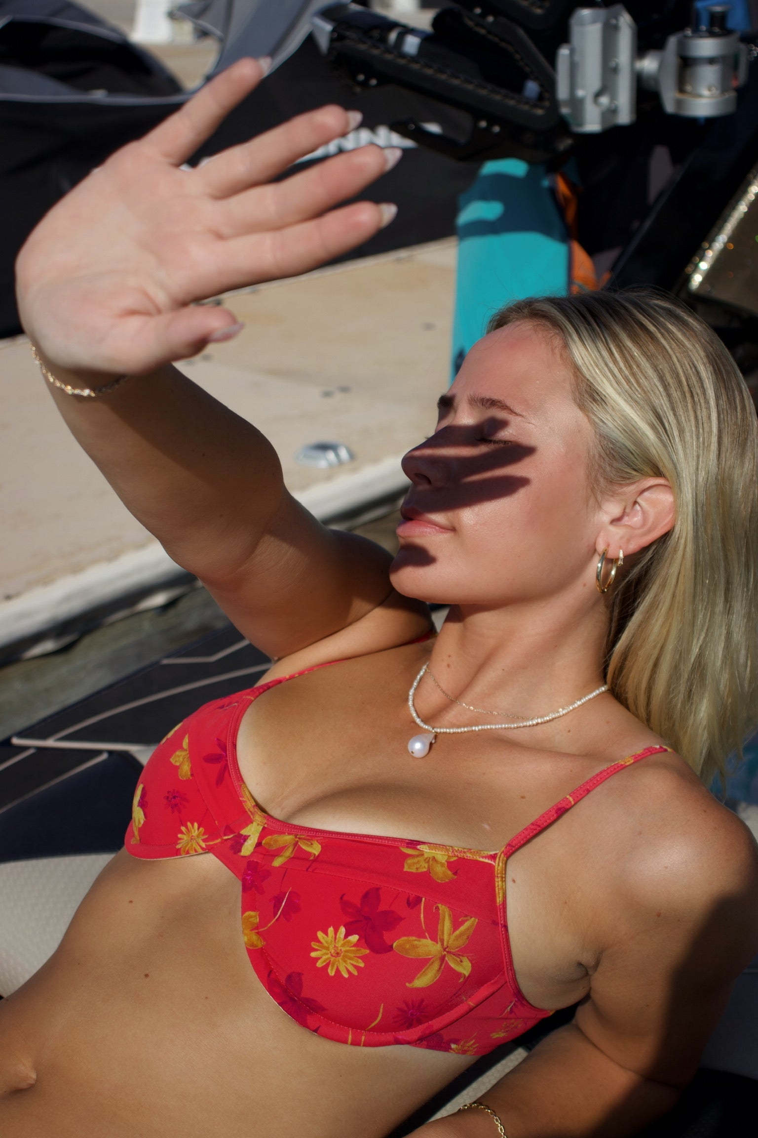 Button Pearl + Large Pearl Pendant Necklace