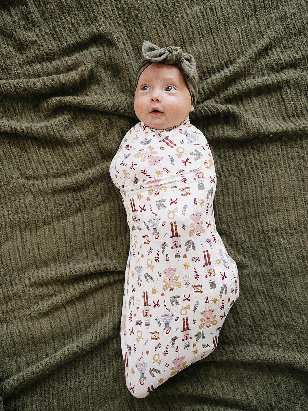 Red Nutcracker Stretch Swaddle