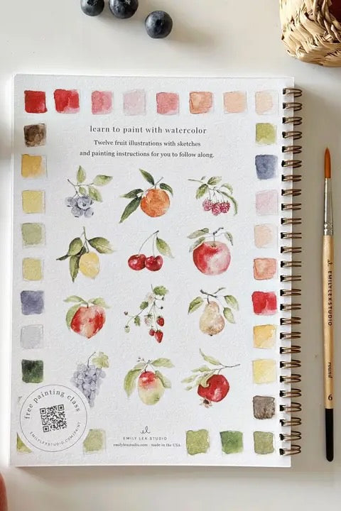 Fruit Watercolor Workbook