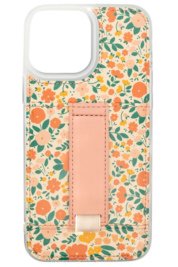 a phone case with a flower pattern