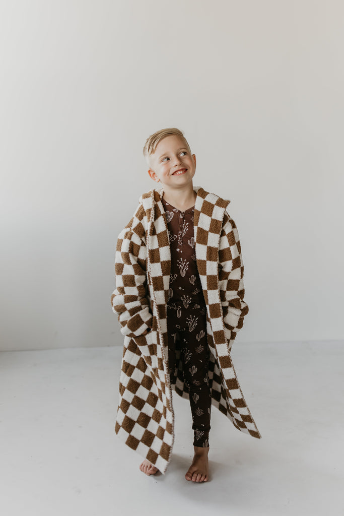 Children's Hooded Robe | Minty x ff Wild West