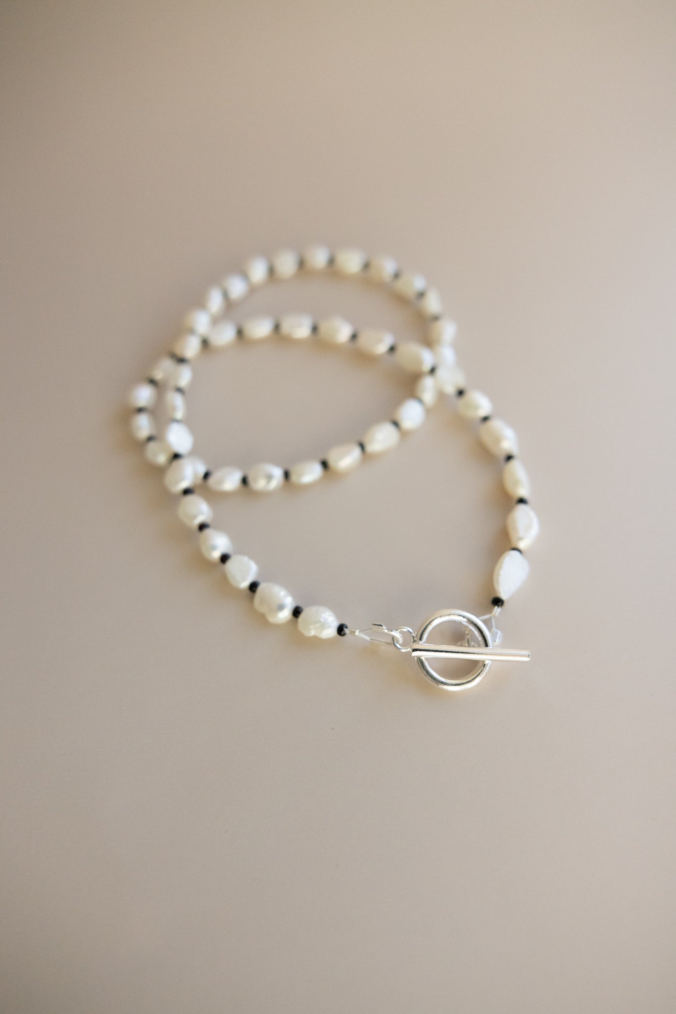 Pearl + Black Necklace