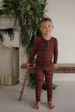 Bamboo Two Piece Pajamas | Christmas Plaid