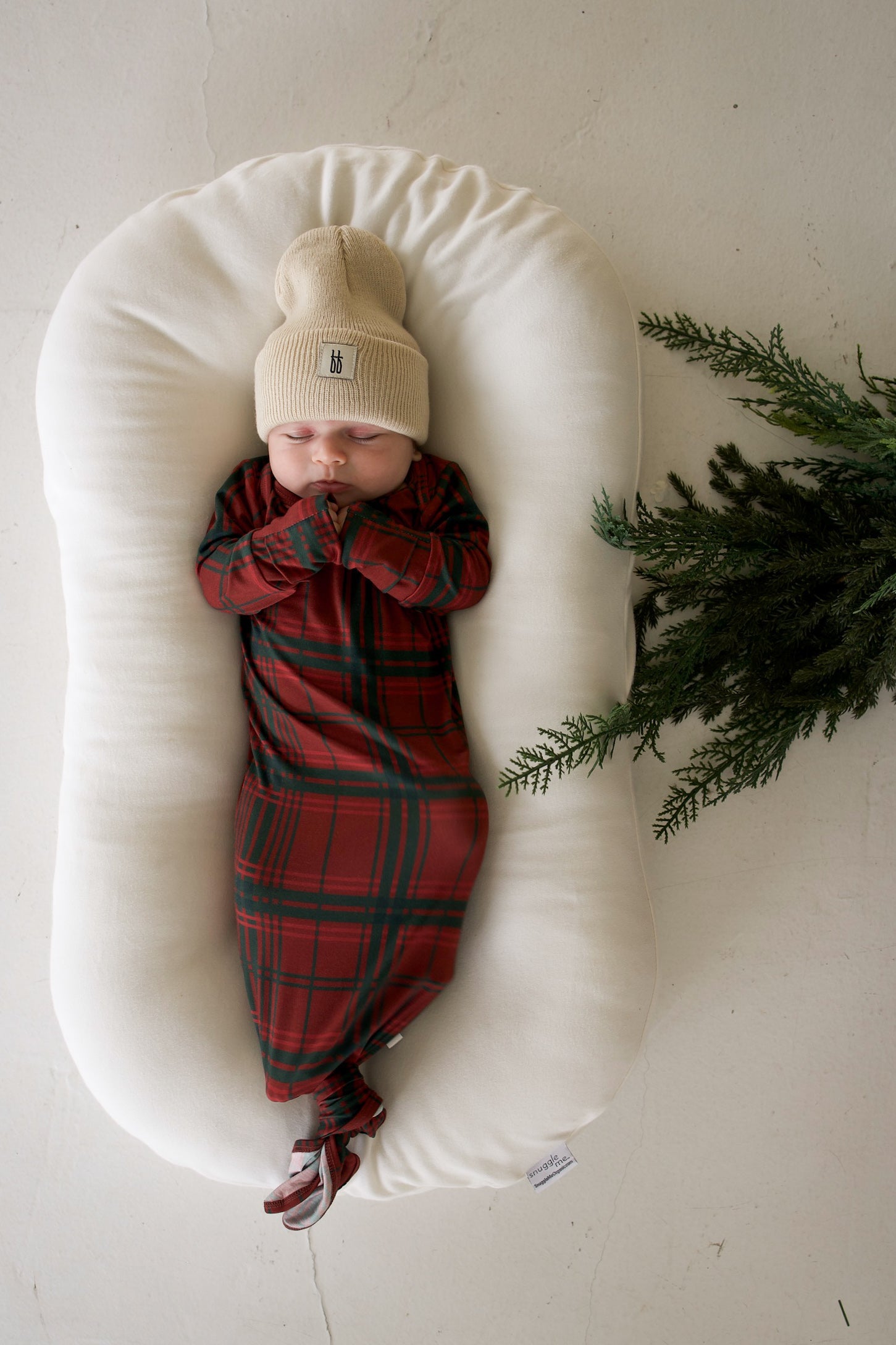 Bamboo Knotted Gown | Christmas Plaid