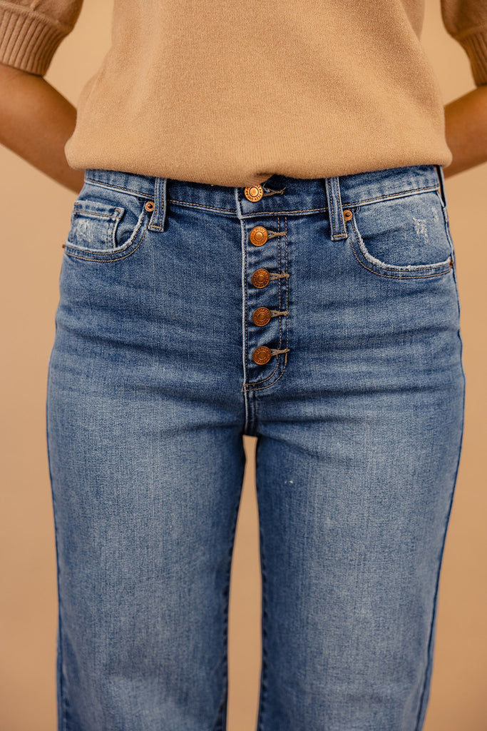 Ruby High Rise Wide Leg Jeans