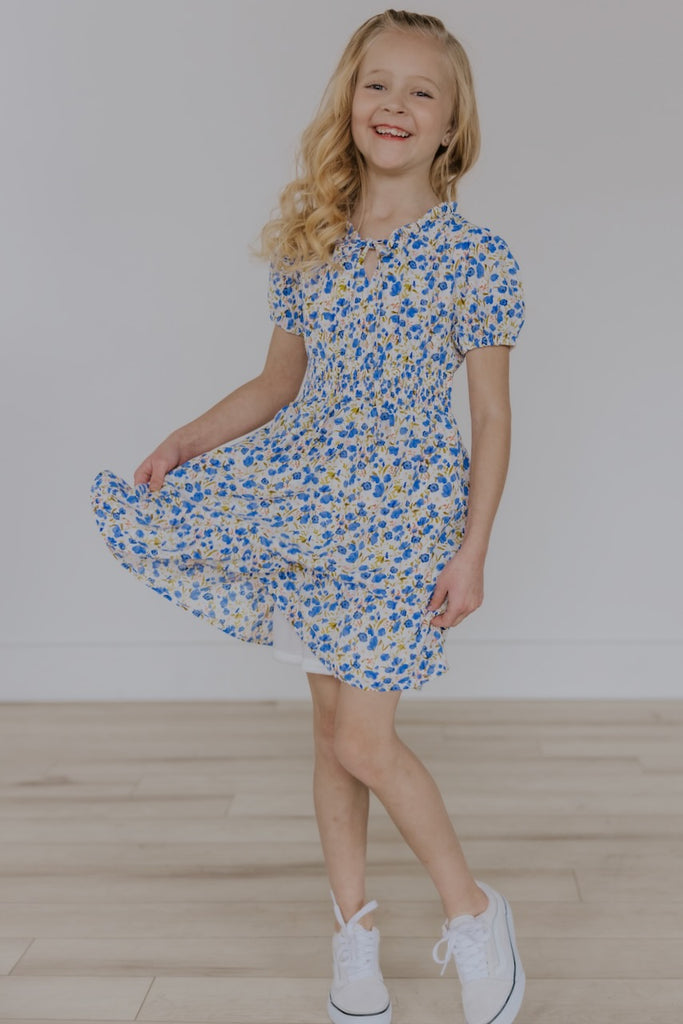 Blue Floral Dress | ROOLEE