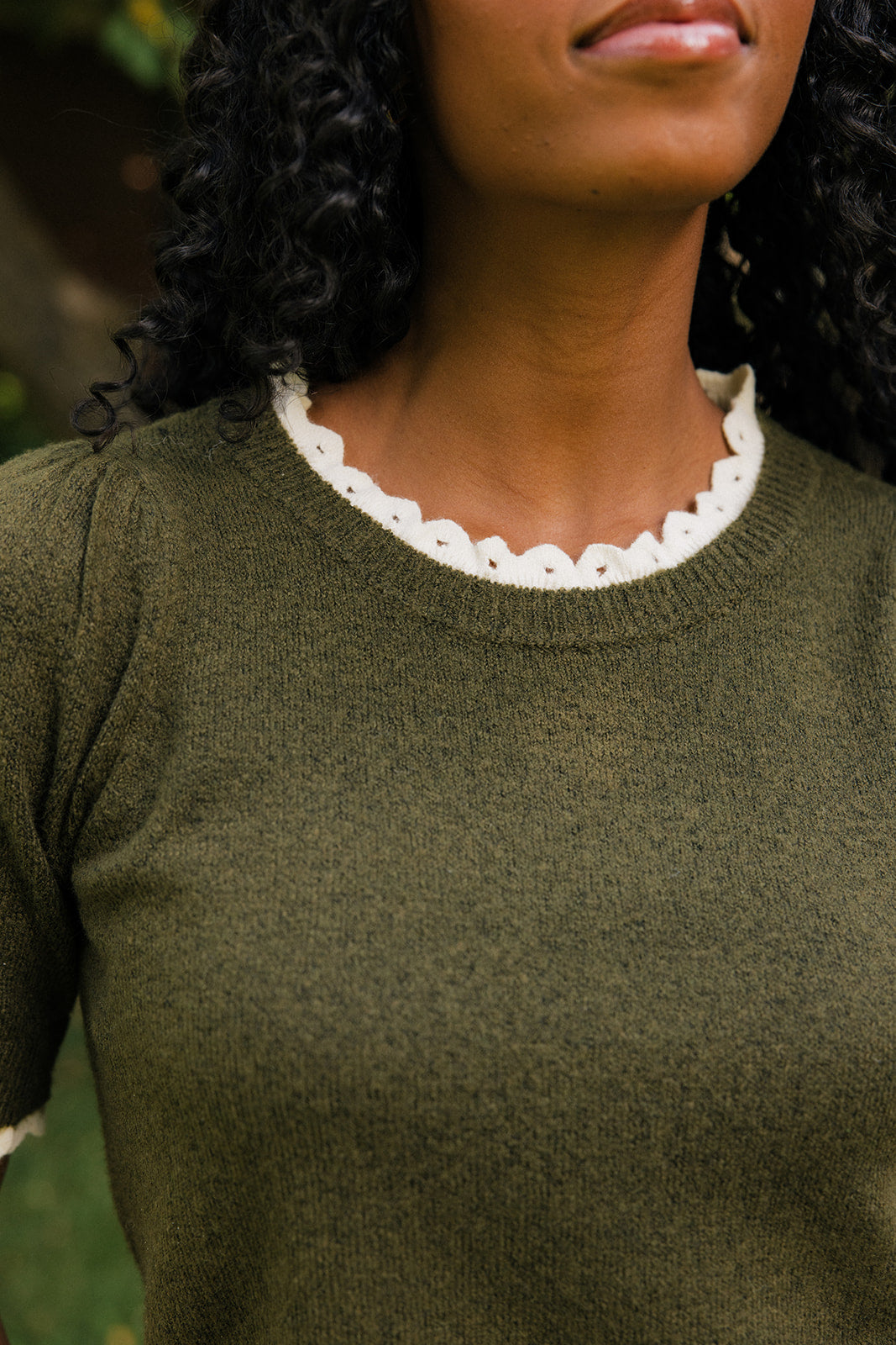 Marlowe Lace Knit Top