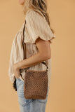 Kaia Open Weave Bucket Crossbody