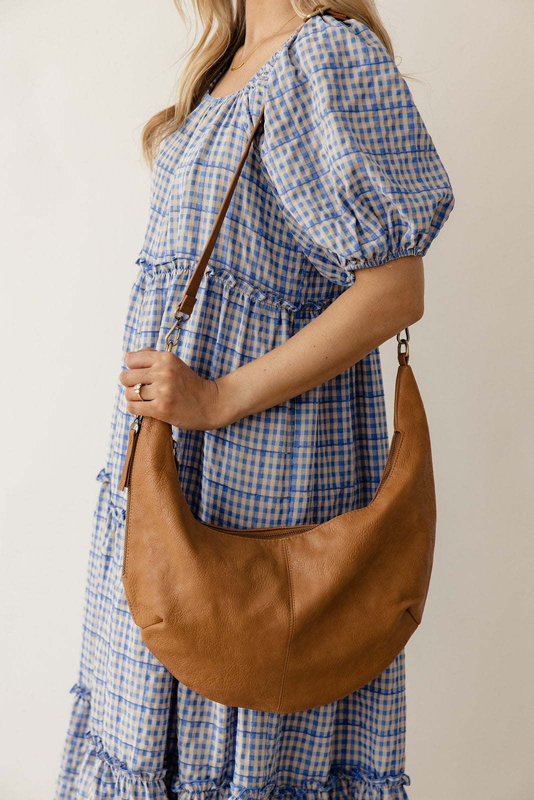 Rhea Slouchy Crescent Shoulder Crossbody Bag