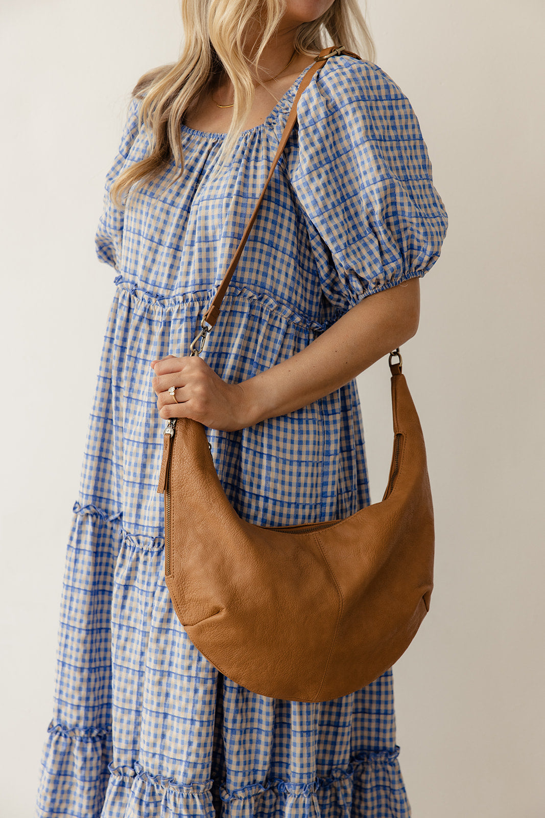 Rhea Slouchy Crescent Shoulder Crossbody Bag