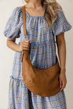 Rhea Slouchy Crescent Shoulder Crossbody Bag