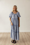 Audie Gingham Tiered Maxi