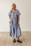 Audie Gingham Tiered Maxi