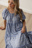 Audie Gingham Tiered Maxi