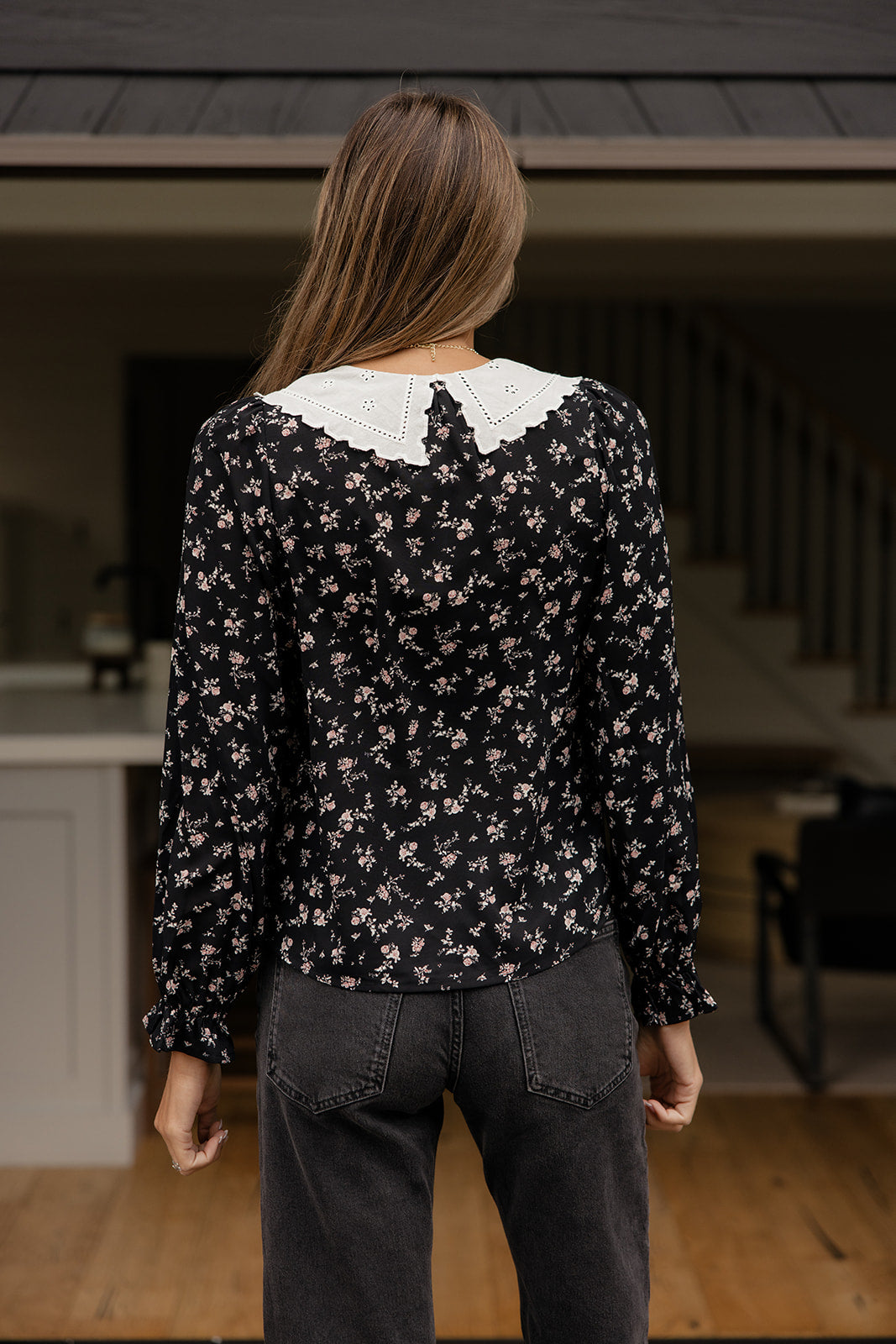 Blackberry Lace Collar Blouse