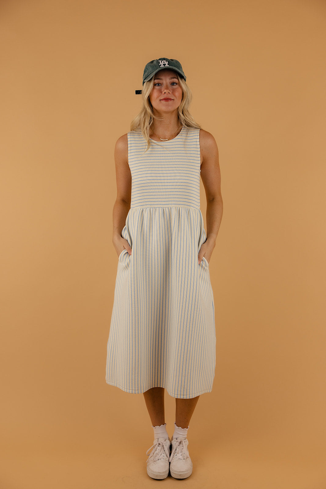 On Your Mind Striped Tank Dress