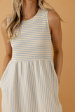 On Your Mind Striped Tank Dress