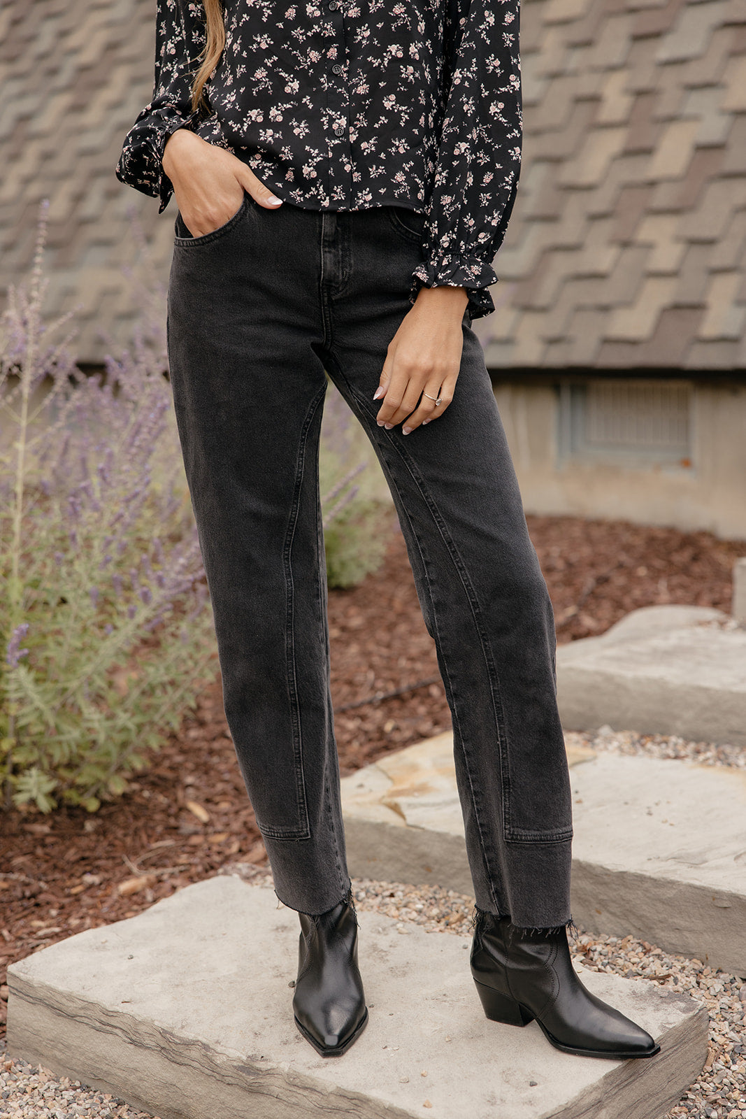 Free People Risk Taker Mid Rise Straight Jeans