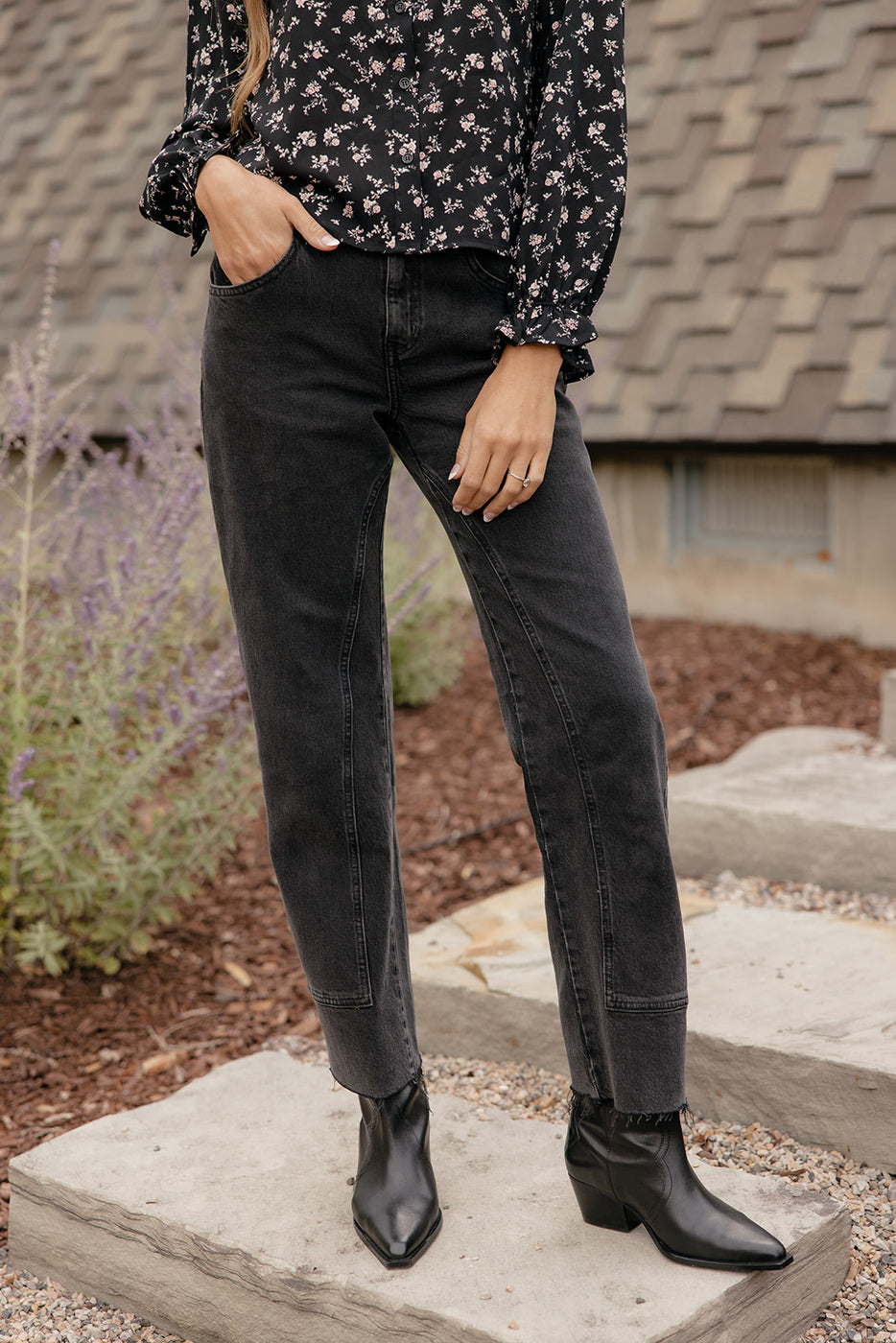 Free People Risk Taker Mid Rise Straight Jeans