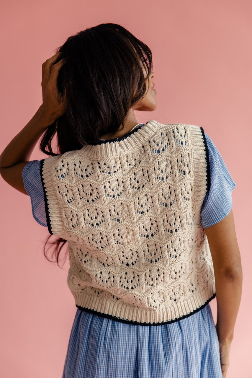 Esme Crochet Tie Vest