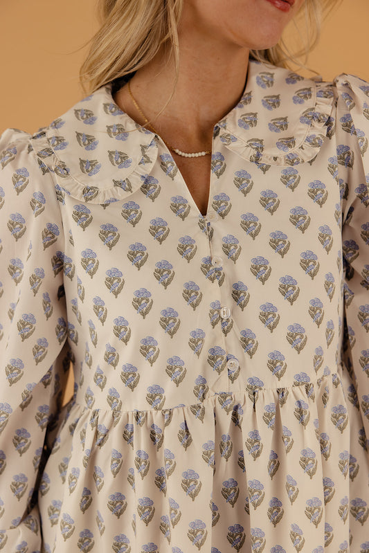 Another Life Collared Mini Dress