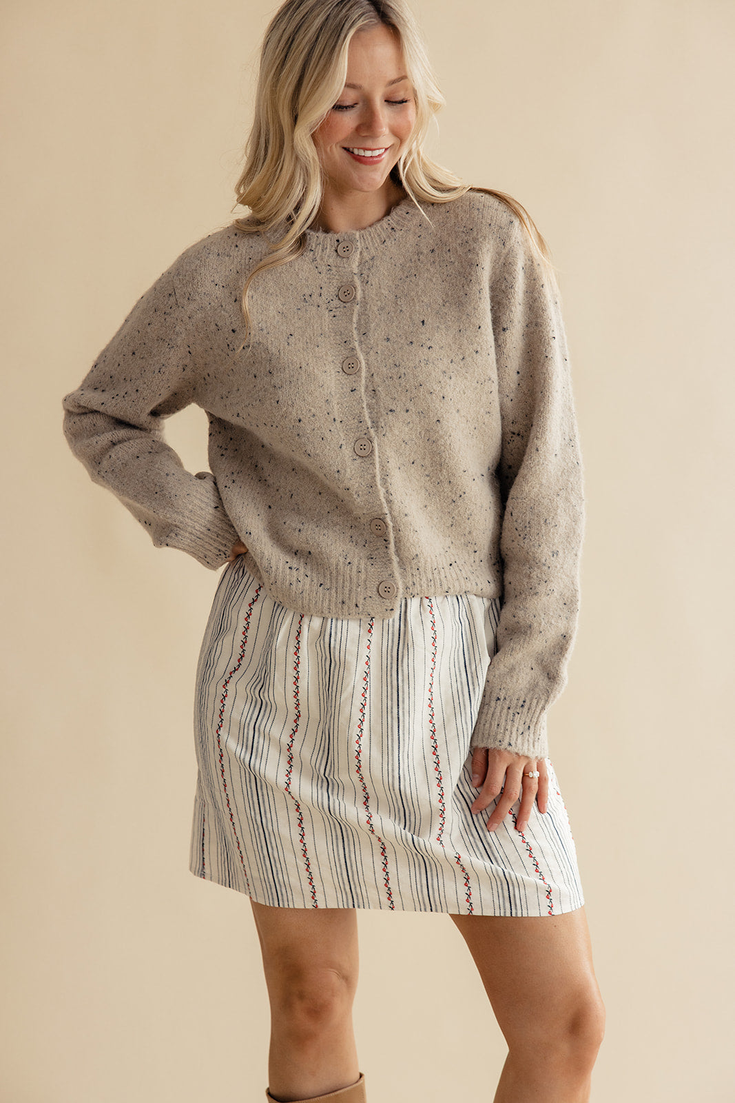 Defying Gravity Speckled Cardigan