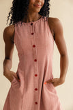 Gretta Gingham Button Dress