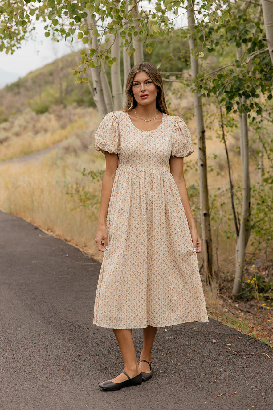 Whispering Grove Midi Dress
