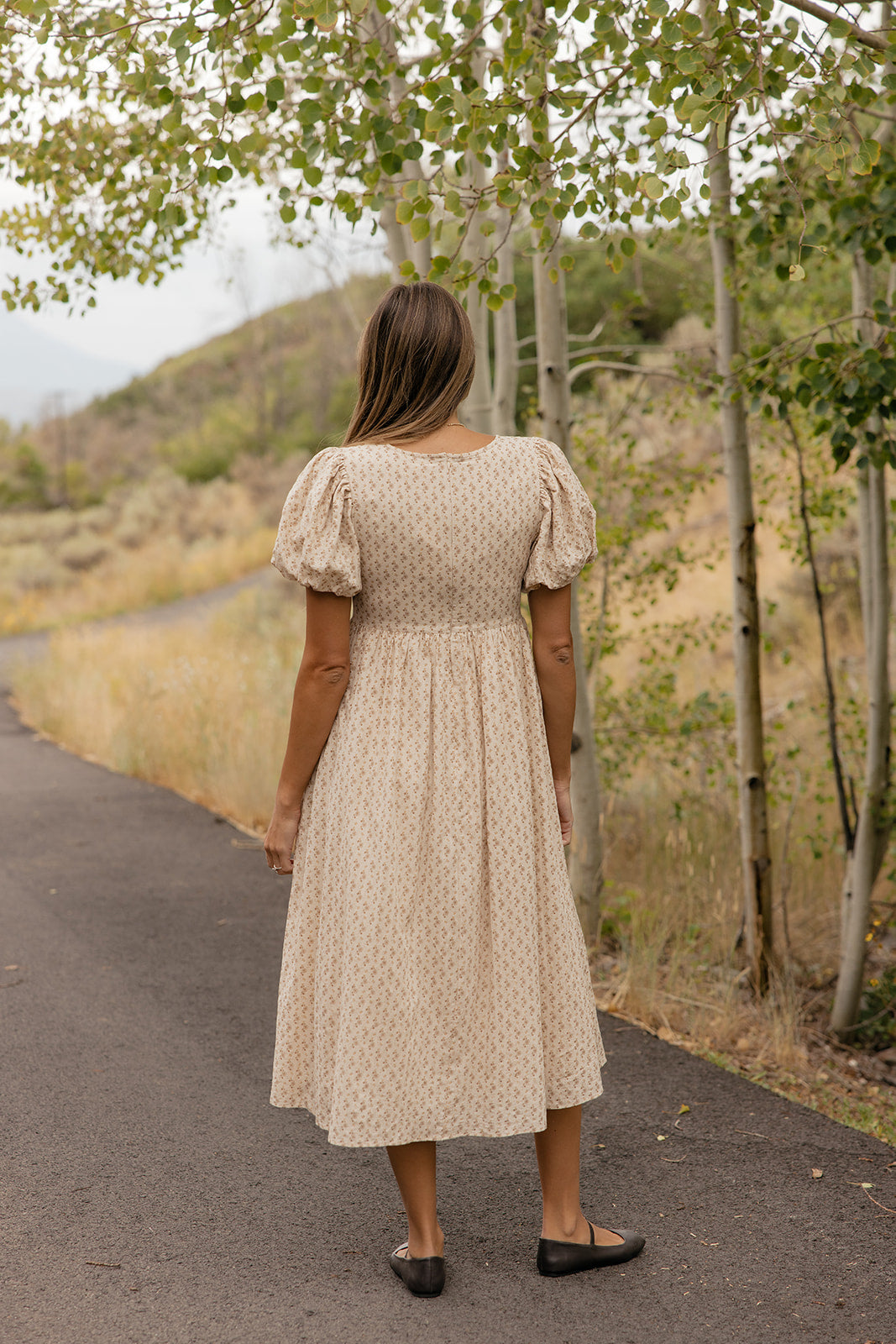 Whispering Grove Midi Dress