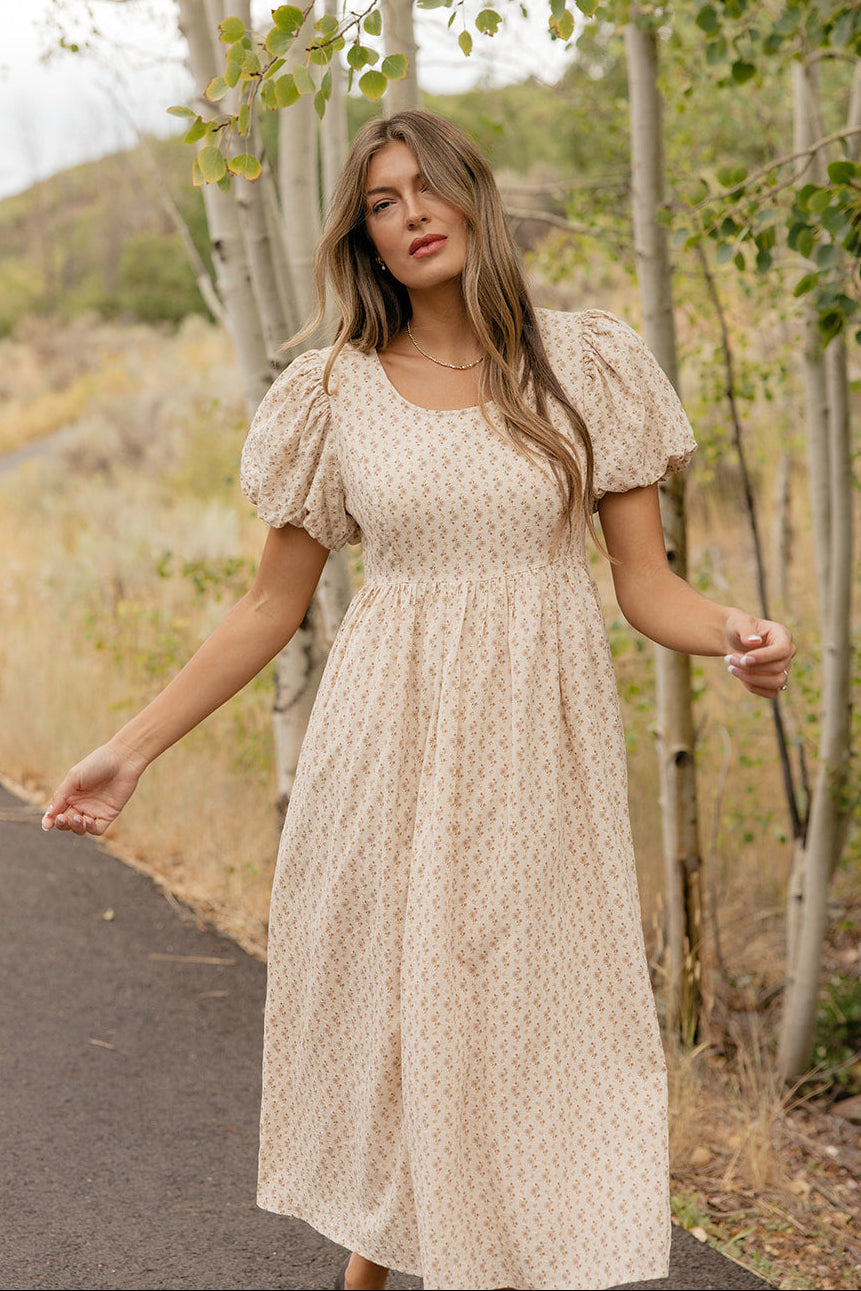Whispering Grove Midi Dress