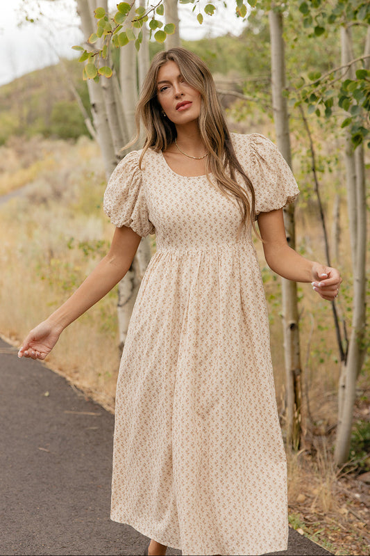 Whispering Grove Midi Dress