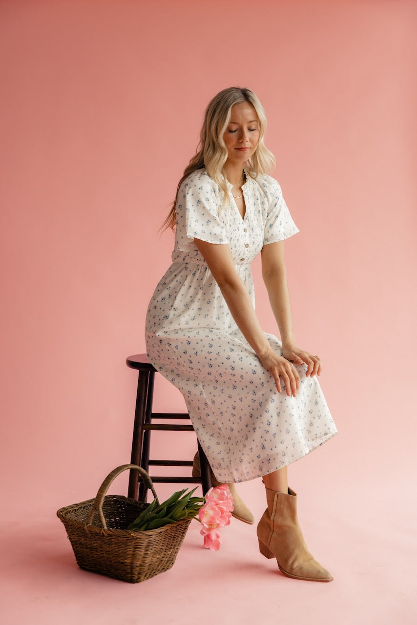 Odette Floral Smocked Dress