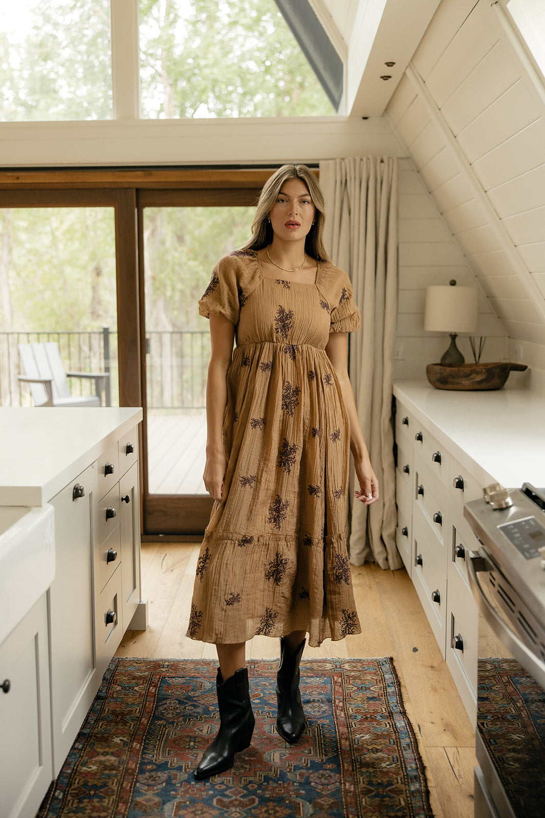 Burning Sun Embroidered Dress