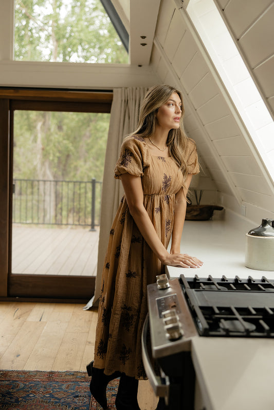 Burning Sun Embroidered Dress