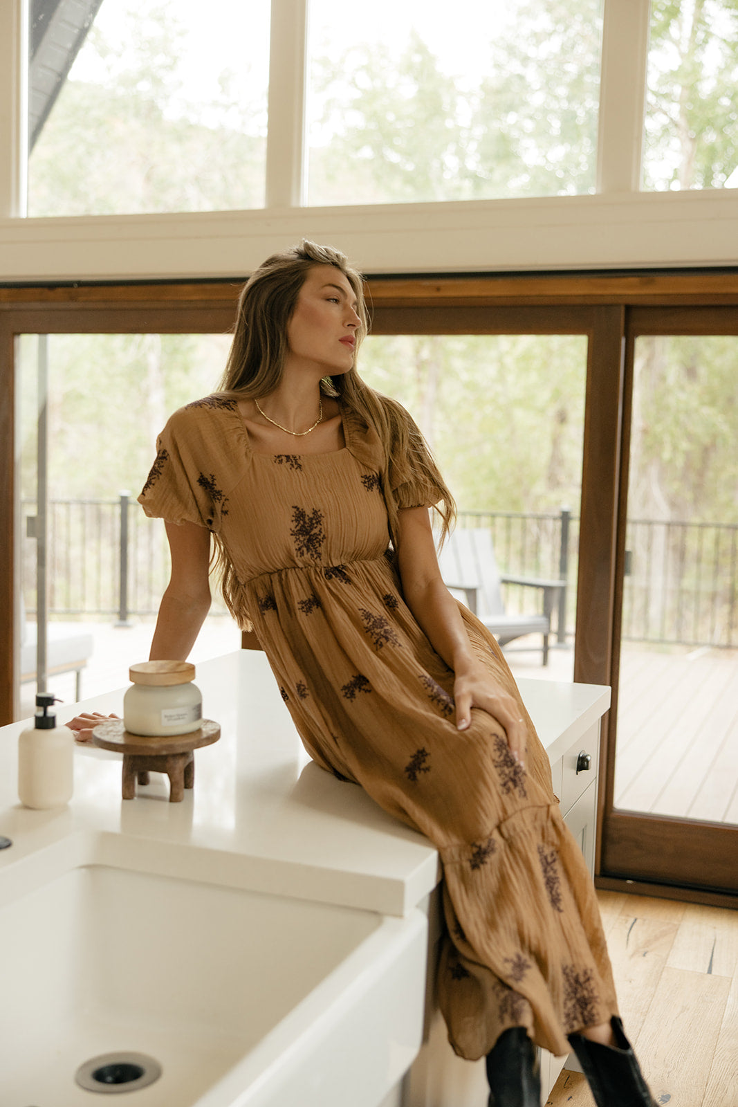 Burning Sun Embroidered Dress