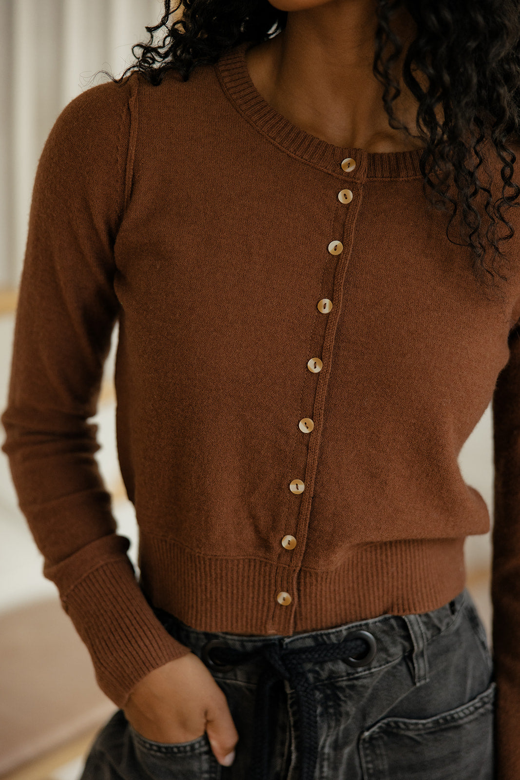 Mocha Horizon Cardigan