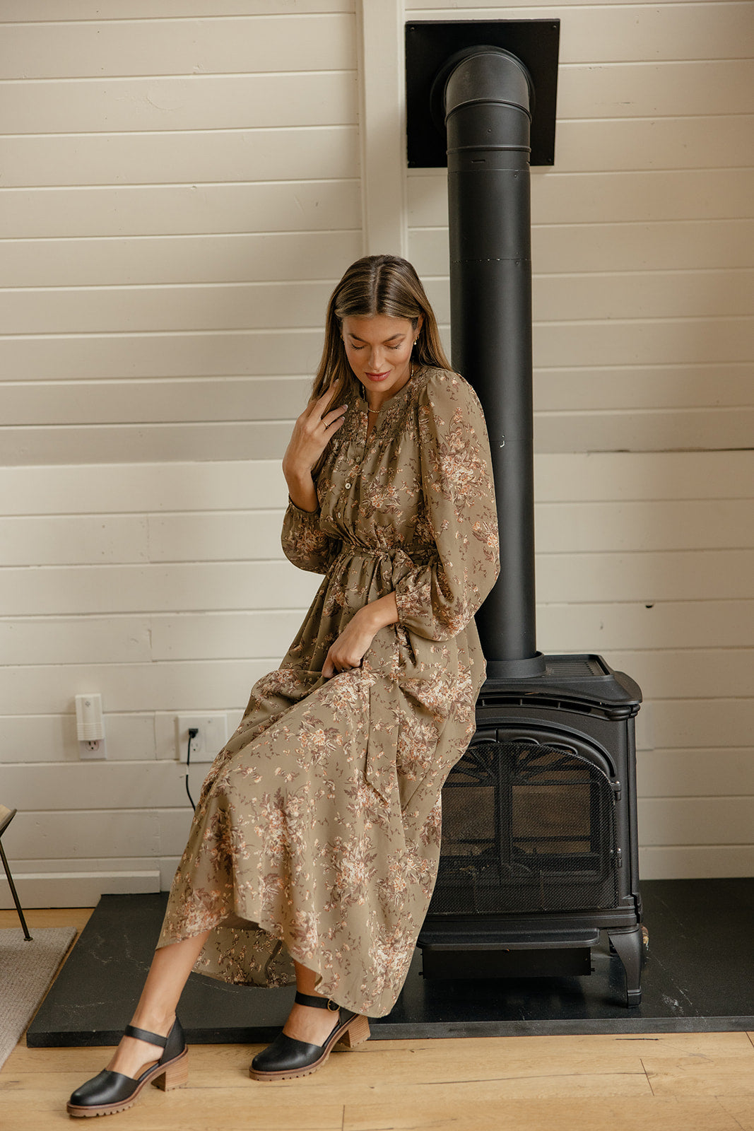 Hearthside Floral Tie Dress