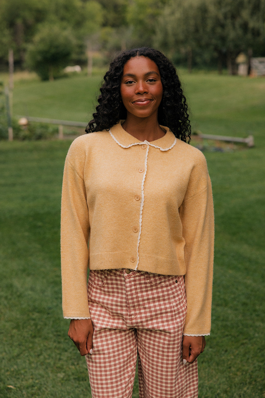 Toasted Oat Collared Cardigan
