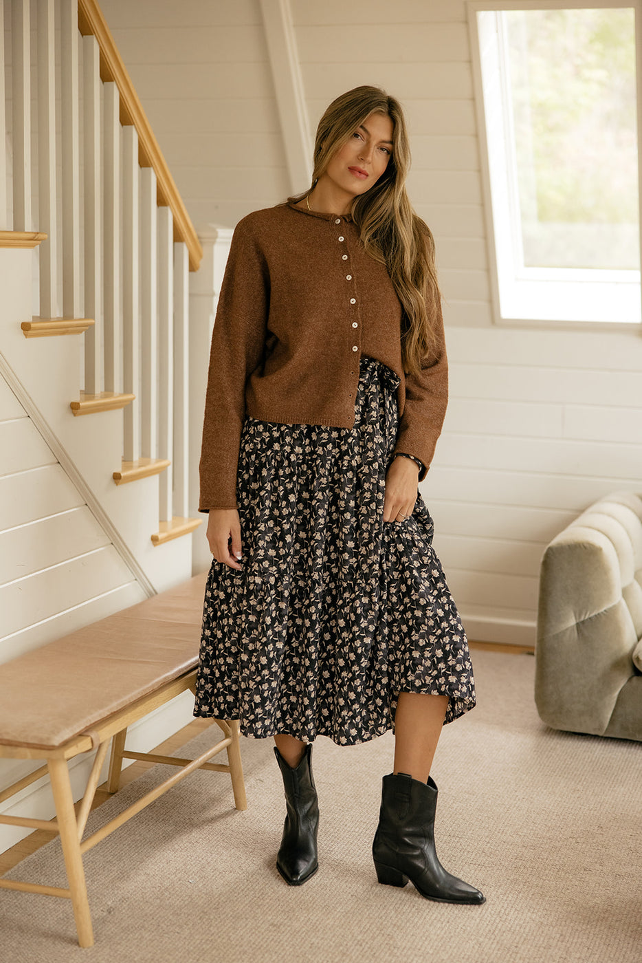 Evening Meadow Floral Dress