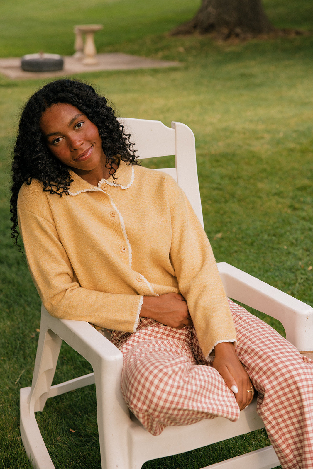 Toasted Oat Collared Cardigan