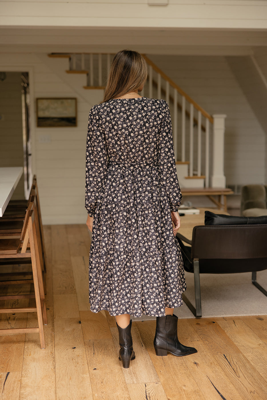 Evening Meadow Floral Dress