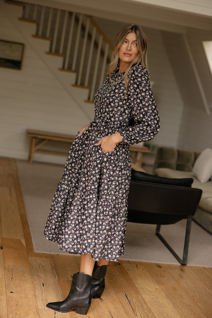 Evening Meadow Floral Dress