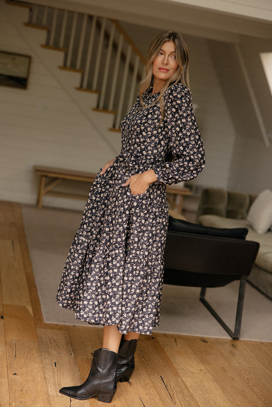 Evening Meadow Floral Dress