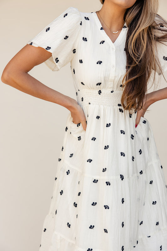 Gemma Embroidered Dress