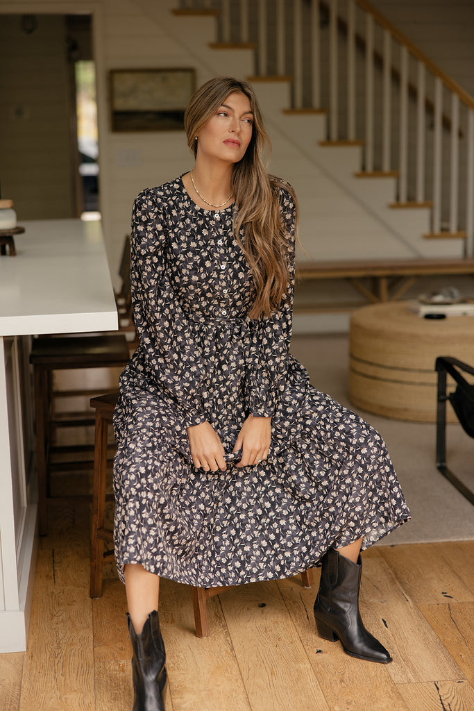 Evening Meadow Floral Dress