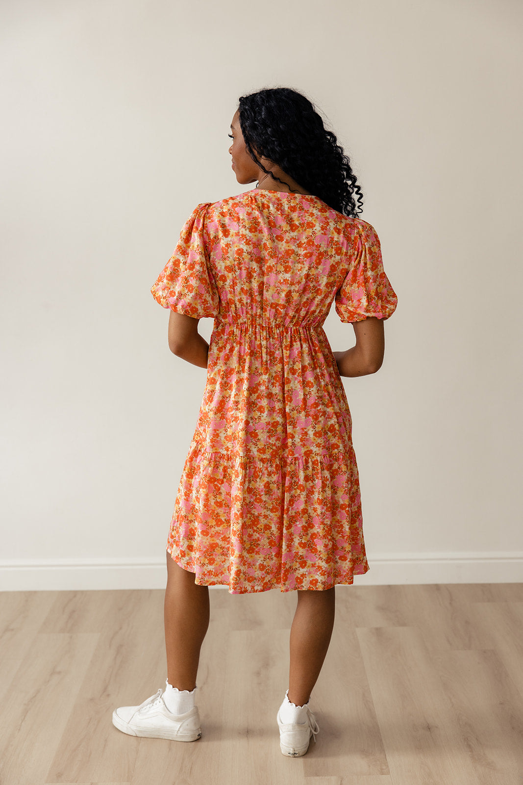 Linda Floral Button Dress