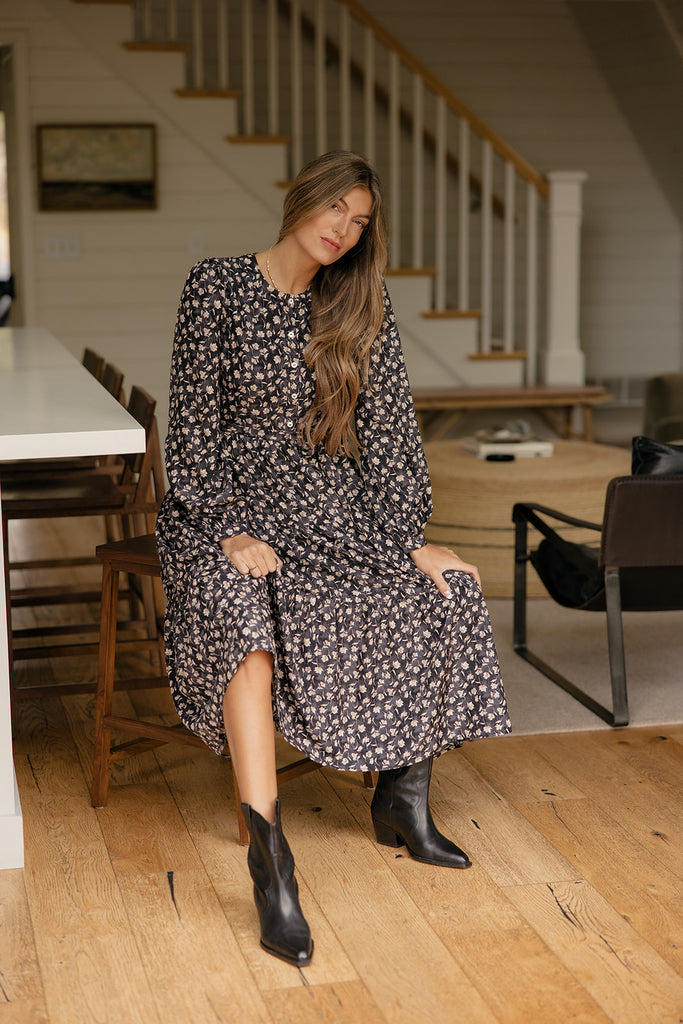 Evening Meadow Floral Dress